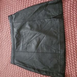 Abercrombie & Fitch leather mini skirt
